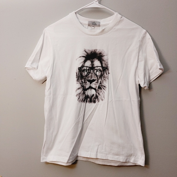 Lion with glasses t shirt size Small - Picture 3 of 6